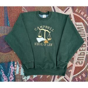 Vintage Campell School Of Law Embroidered Fruit Of The Loom Crewneck